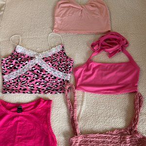 Lot of 5 SHEIN Pink Tops Size Small